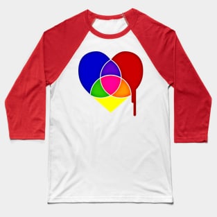 color chart heart Baseball T-Shirt